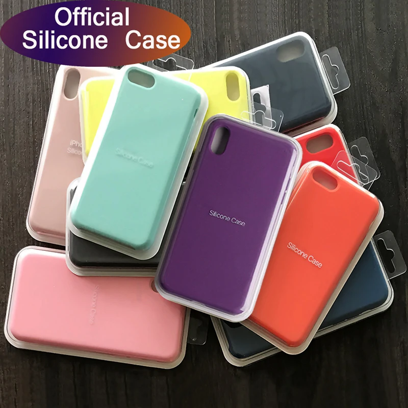 Luxury Original Official Silicone No LOGO Case For iPhone 6 6s 7 8 Plus Liquid Case For Apple iPhone 11 Pro XS Max XR Case Funda