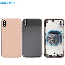 10Pcs Battery Cover For iPhone XS Max Back Cover+Middle Frame Chassis Body Cover For iPhone XR Housing Case Assembly Parts