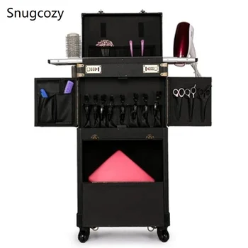 

Snugcozy luxury Portable large Multi-layer Beauty Tattoo Salons Suitcase capacity Trolley Cosmetic case Rolling Luggage