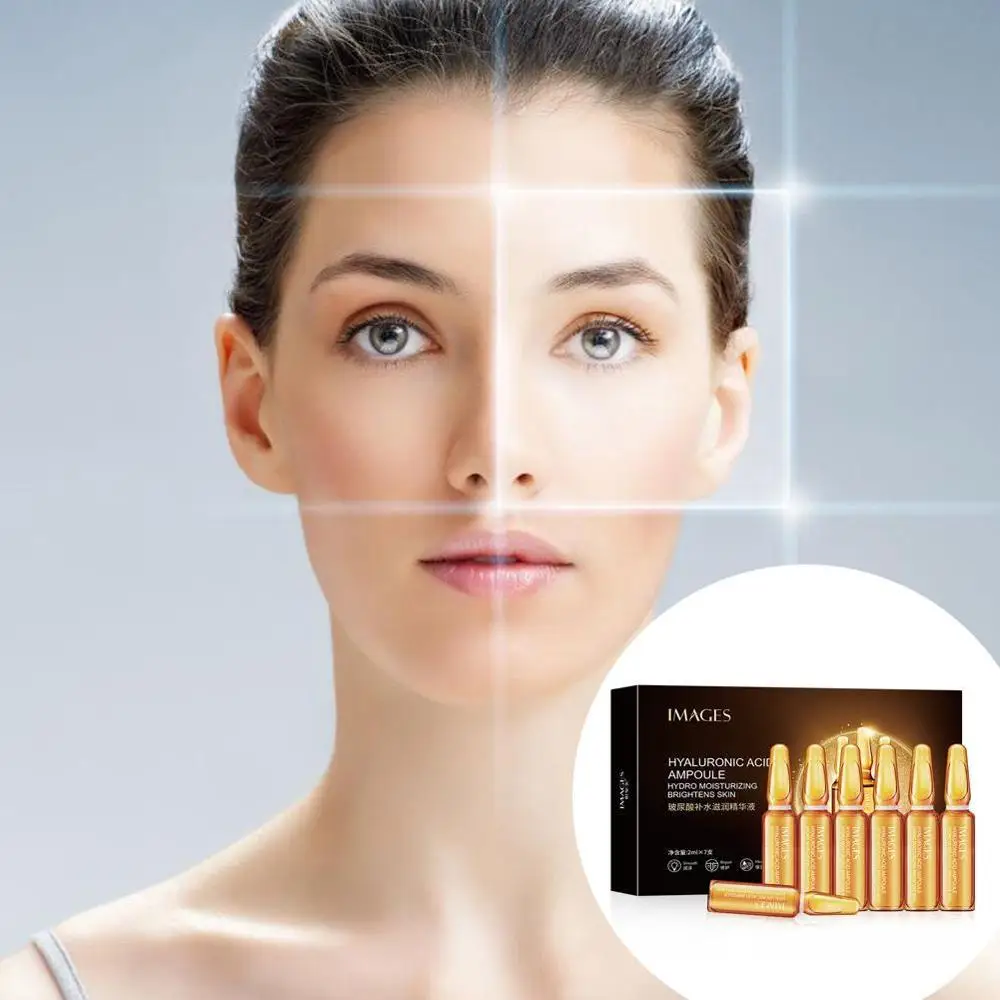 Hyaluronzuur Gezicht сывороточный набор 7 шт. Essentie Collageen Huidverzorging Porie Minimizer отбеливающий