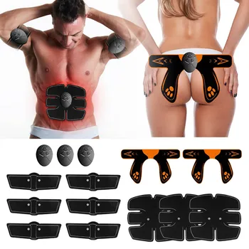 

34PCS/Set Vibration Fitness Massager Arm Abdominal Muscle Abs Hip Trainer Buttock Lifting Muscle Stimulator Exercise Set