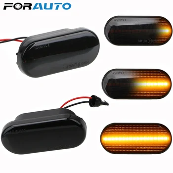 

2Pcs Led Dynamic Side Marker Turn Signal Light For Volkswagen VW Bora Golf 3 4 Passat 3BG Polo SB6 SEAT Ibiza Leon Skoda Ford