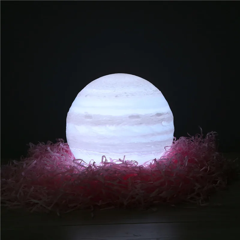 Новейшая 3D печать Jupiter moon лампа креативная Романтическая звезда лампа 16 цветов День рождения фестиваль тумбочка декоративная лампа