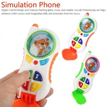 Детские электронные игрушки детский сотовый телефон игрушки детские развивающие мобильные игрушки телефон со звуком и светом детский телефонный звонок для детей