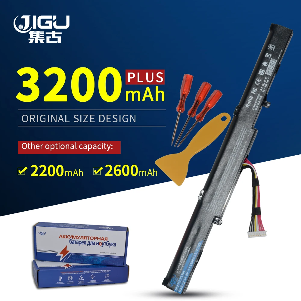 Аккумулятор JIGU для ноутбука 0B110-00220200 X751L ASUS X751MA F450C A450V F450E R752LB-TY050T X750J K550E P750LB X550DP X450