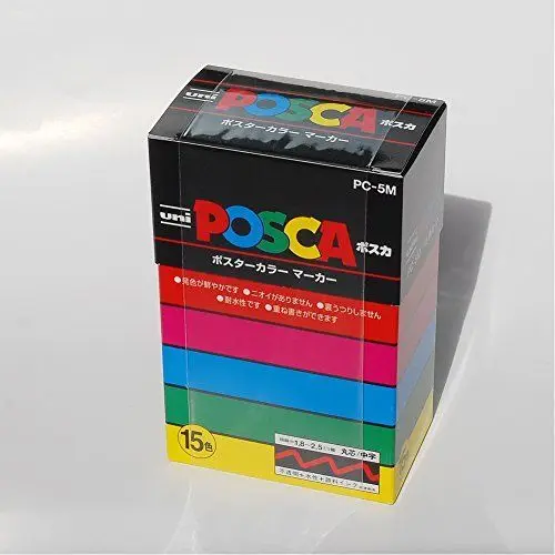 Uni Posca Marker Medium 15 Colors Set PC-5M 15C Mitsubishi Pencil Water Based Uni Posca Marker Medium 15 Colors Set PC-5M 15C Mitsubishi Pencil Water Based