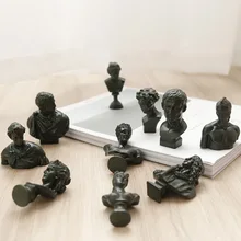 Nordic Morandi Gypsum Kepala Patung Resin Gambar Patung Modern Seni Dekorasi Rumah David Venus Sketsa Karakter(China)