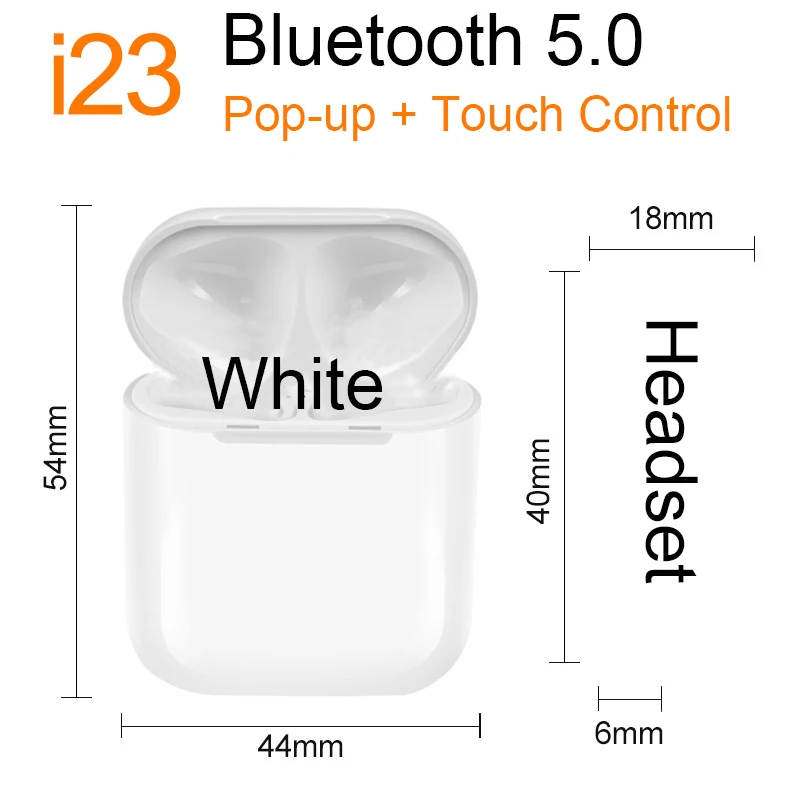 I23 наушники-вкладыши tws Bluetooth наушники всплывающее окно Автоматическое Сопряжение Беспроводной наушники сенсорный Управление мини гарнитура наушники PK I18 I27 I200 I800 наушники-вкладыши TWS