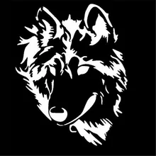 Съемный бампер стикер s наклейки на выключатель Волчья Голова узор переключатель света для спальни декоративные Стикеры для автомобилей стикер DW2164