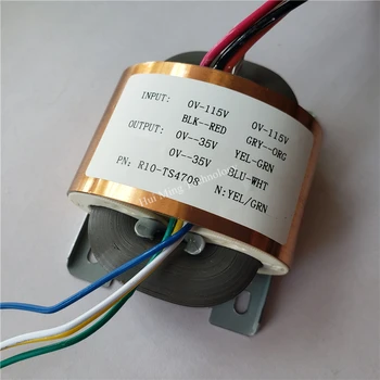 

2*35V 0.21A R Core Transformer 15VA R10 custom transformer 115V/115V copper shield output for Pre-amplifier Power supply