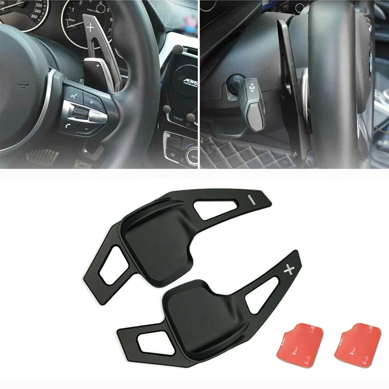 

Car Steering Wheel Paddle Extensions Shifter high quality Black aluminum Shift Paddles kit For BMW 3 4 5 Series F10 F30 i8