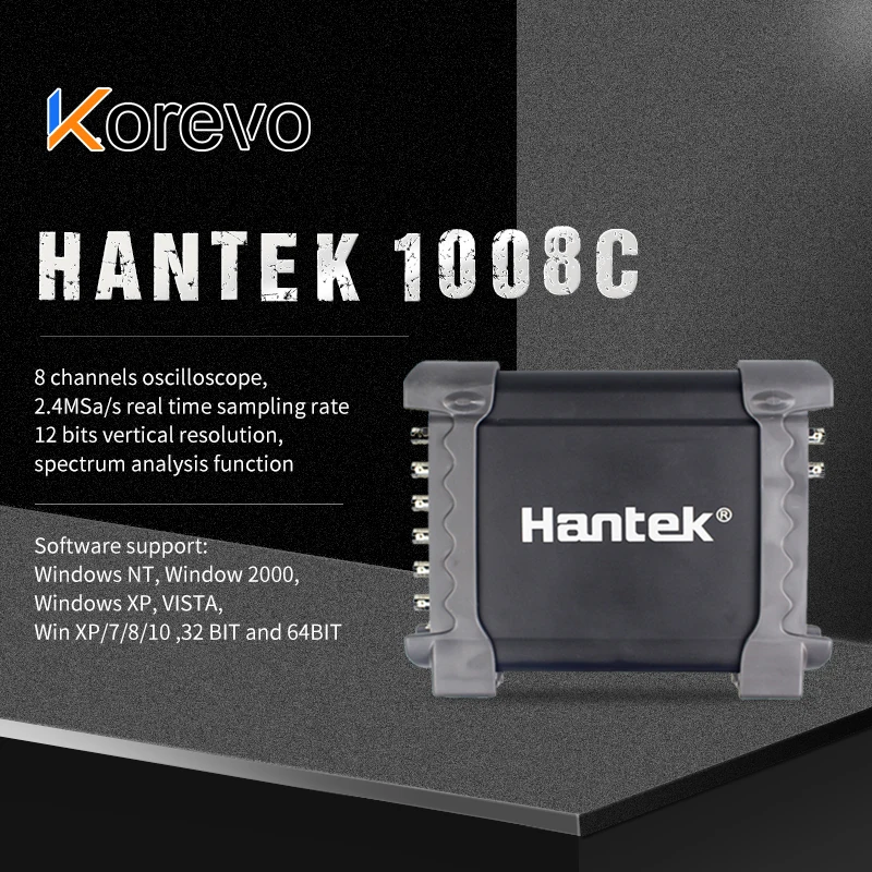 Hantek 1008C 8 Каналы Программируемый генератор автомобильный осциллограф