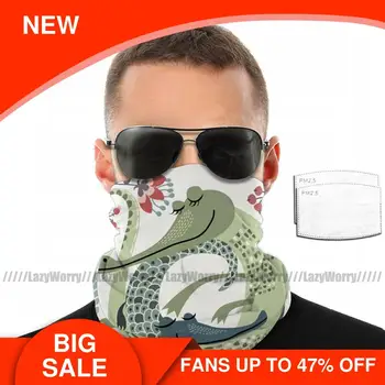 

Crocodile Mouth Face Mask Crocodile Love Facial Mask Adult Lovely with Filters Polyester Mask