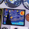 Embroidery Patch Cartoon Anime Iron On Patch On Clothes No Face Man Van Gogh Embroidered Patches For Clothing Accessories Stripe ► Photo 2/6