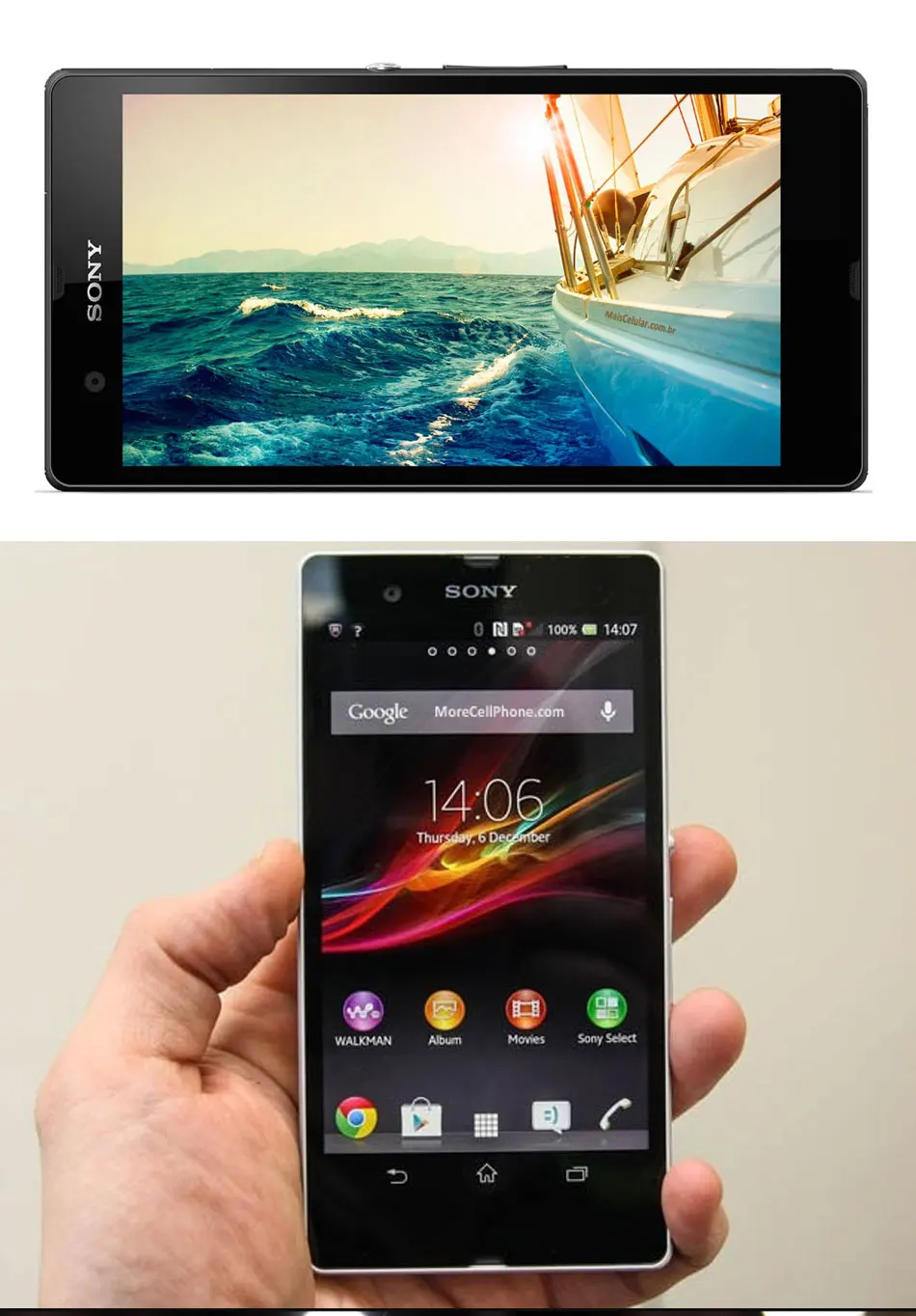 Мобильный телефон sony Xperia Z C6603 LTE 4G 5," 1080x1920 p 2 Гб ОЗУ 16 Гб ПЗУ четырехъядерный 13.1мп камера Android калфон NFC