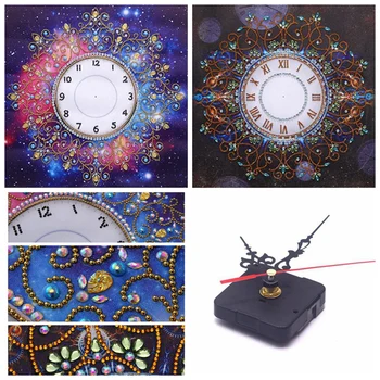

5D DIY Special Shaped Diamond Painting frower Wall Clock Diamond Embroidery Cross Stitch Watch Diamond Mosaic Home Decor