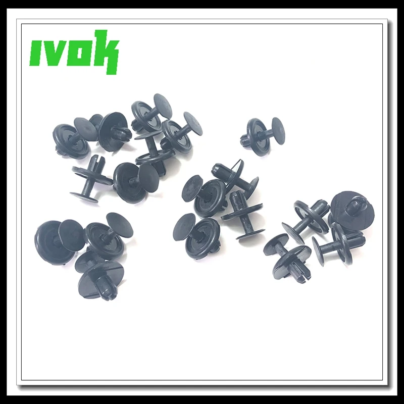 Радиатор всплеск щит Push-type фиксаторы для Toyota Camry Avalon Highlander Lexus LX570 LS600 ES300h CT200h 90467-07214 - Название цвета: 10Pcs