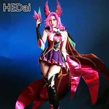

LOL Star Guardian The Rebel Xayah Cosplay Costume Full Sets Christmas Gift Woman Dress Prop Wig Cloak Masquerade Costumes