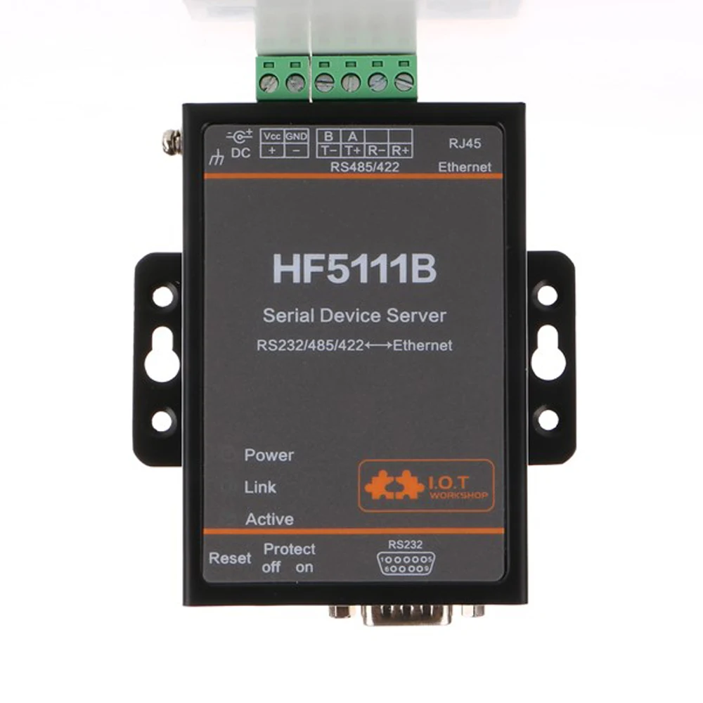 HF5111B последовательный сервер устройства RS232/RS485/RS422 к Ethernet конвертер DTU модуль