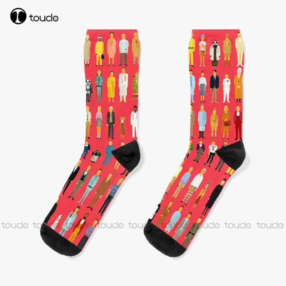 

Wes Anderson Art Show Socks Slipper Socks Thanksgiving Christmas New Year Gift Unisex Adult Teen Youth Socks Custom Funny Sock