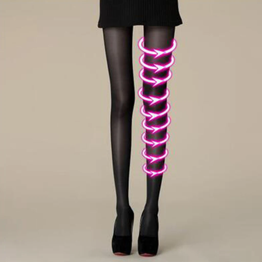 Womens Ultra Thin Pantyhose Leggings 20D Control Top Stretch Tight Black/Natural