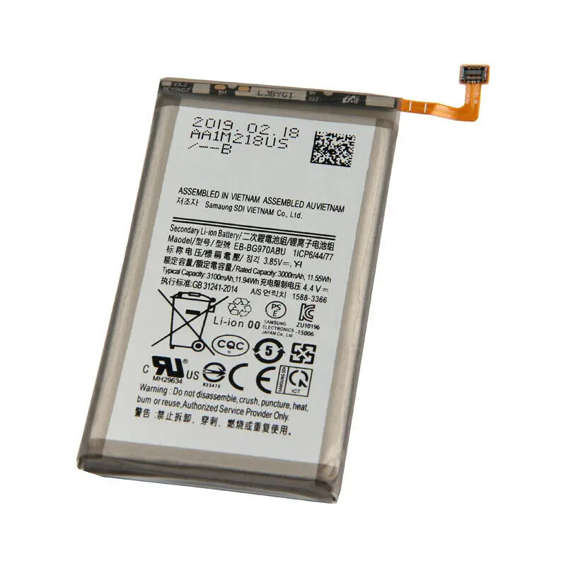 Подлинная батарея EB-BG970ABU для samsung Galaxy S10e S10E S10 E SM-G9700 3100mAh