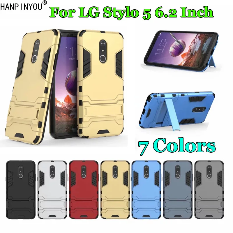 Для LG Stylo 5 Stylo5 6 2 &quotгибридный мягкий термополиуретан + Жесткий Поликарбонат
