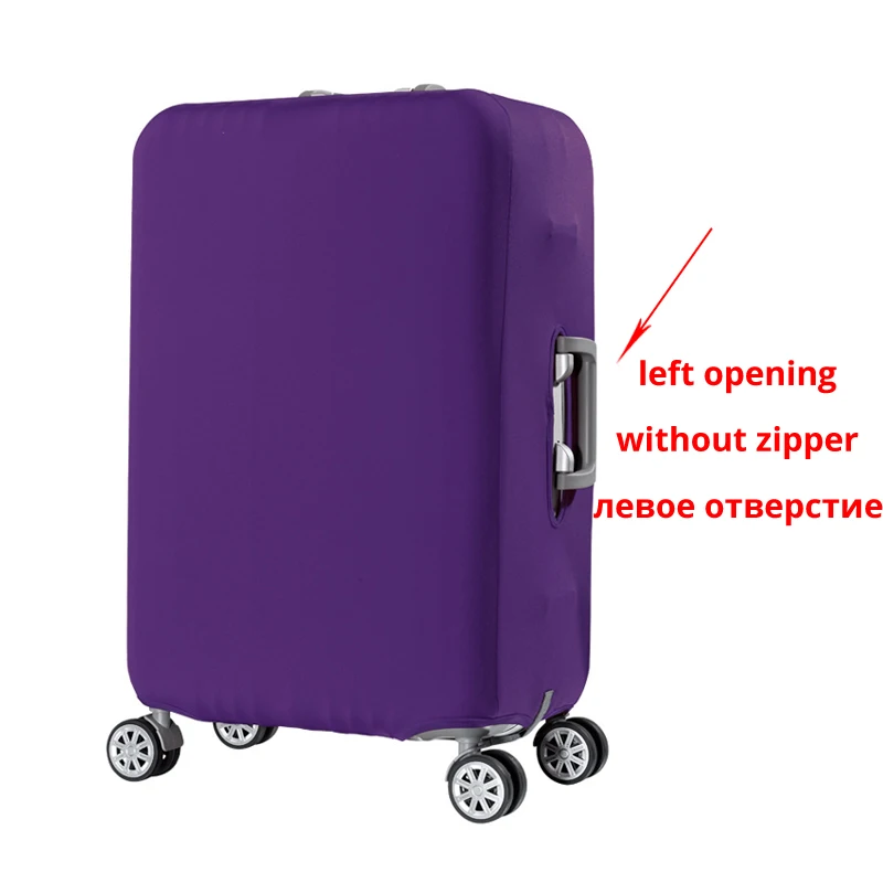Style 2 Purple Зеленый пульсационный брендовый дорожный утолщенный Эластичный Защитный чехол для багажа глубокого дождя и леса, подходит для 18-3" чемоданов xt910 - Цвет: Style 2 Purple