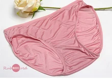 100% pure silk briefs ladies low waist knitted color thin breathable sexy