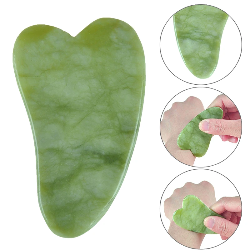 

4 Styles Jade Stone Guasha Board Massage Tool SPA Therapy GuaSha Massager Antistress Body Care Scraping Board For Body Hot Sale