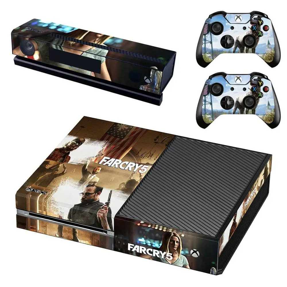 GSTM1564 Far Cry 5 стикер s для xbox one виниловые наклейки на кожу Наклейки Обложка Pegatinas для xbox one консоль Kinect два контроллера шкуры - Цвет: GSTM1564