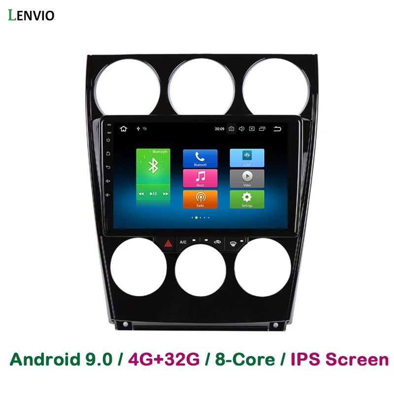 Lenvio 4G ram 32G rom Восьмиядерный Android 9,0 автомобильный DVD gps плеер мультимедиа для Mazda 6 2002 2003-2006 2007 2008 Авто Радио BT ips