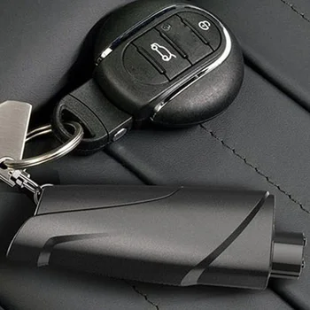 

Car Window Breaker Safe Hammer Auto Life-Saving Escape Tool with Keychain F-Best