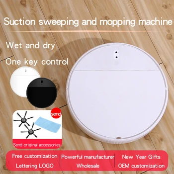 

One-button Start 5W Low-noise Three-in-one Sweeping and Dragging Vacuum Cleaner USB Rechargeable Smart Sweeping Robot