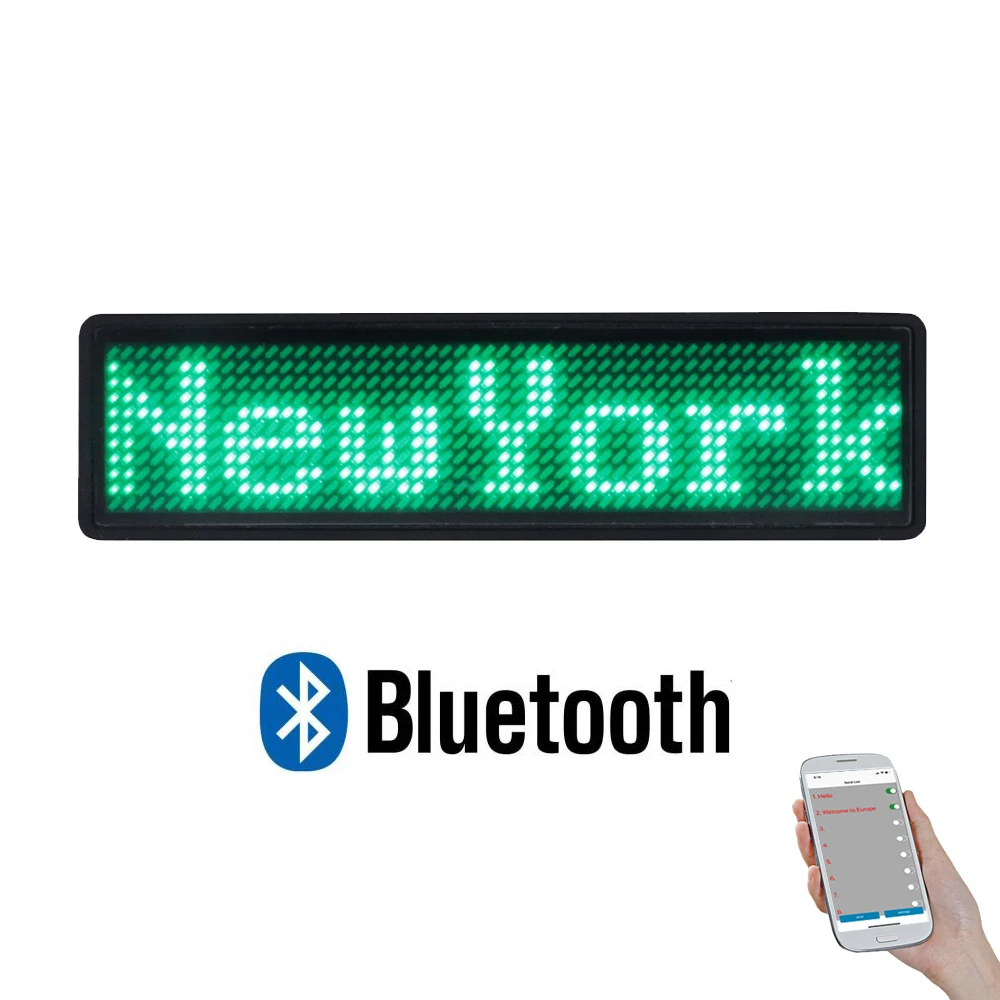 Multilanguage Led Badge Bluetooth Programmable Advertising Led Light