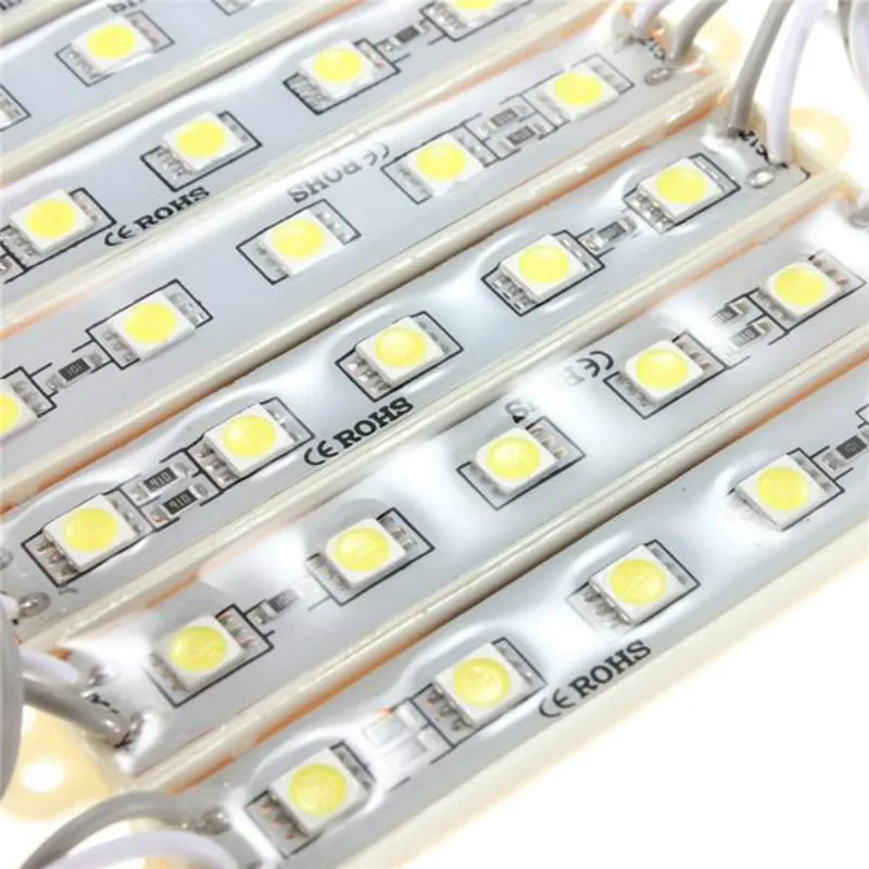Светодиодный модуль 200 SMD 5050 Светодиодный модуль газа светильник Водонепроницаемый жесткий полосу бар светильник лампы 12V витрину переднего светильник Инж