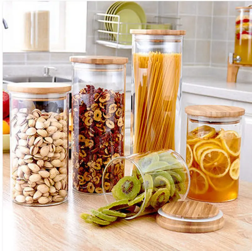 cereal jars glass