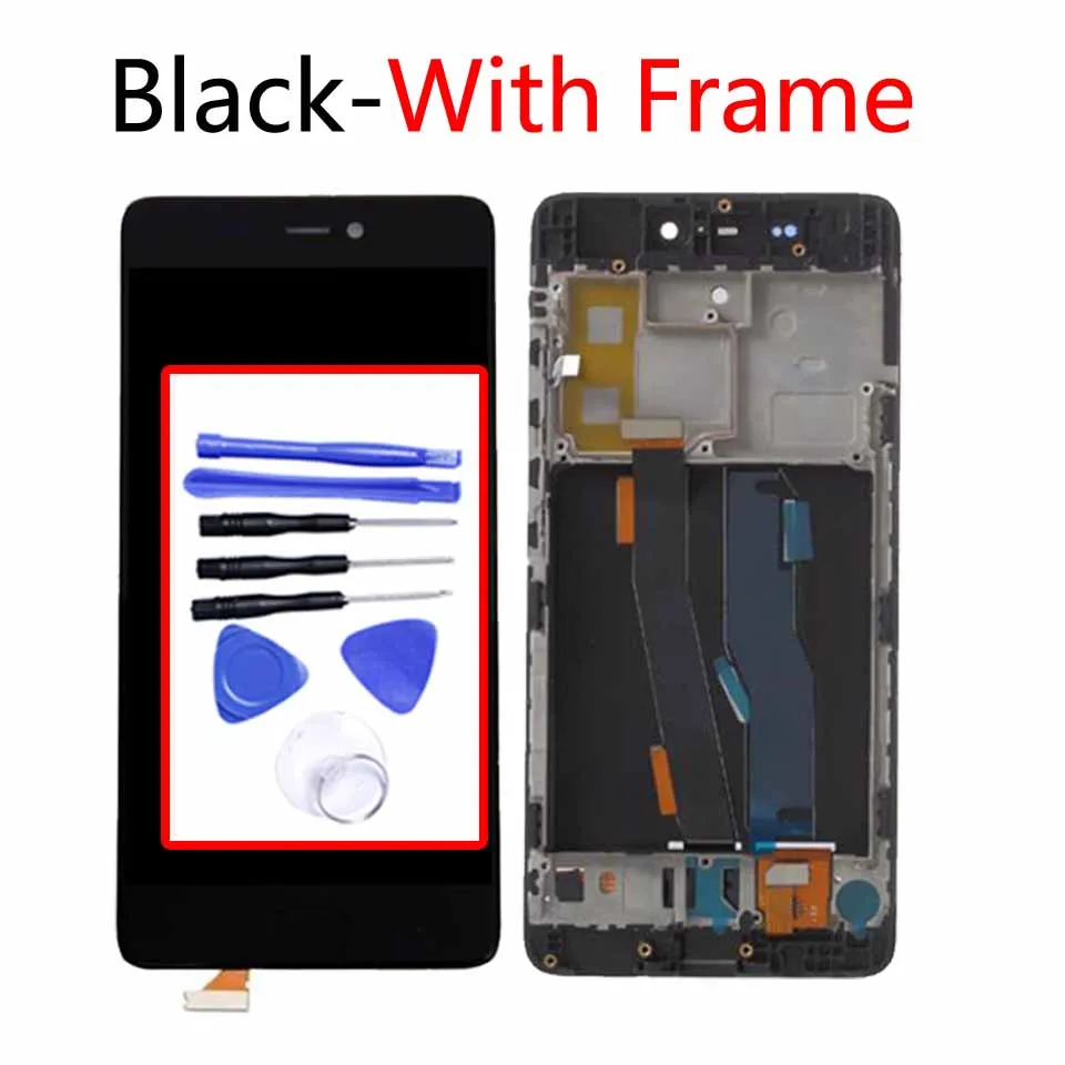 5,1" дисплей для Xiaomi mi 5s mi 5s lcd сенсорный экран дигитайзер с заменой рамки для Xiaomi mi 5s дисплей в сборе - Цвет: Black-With frame