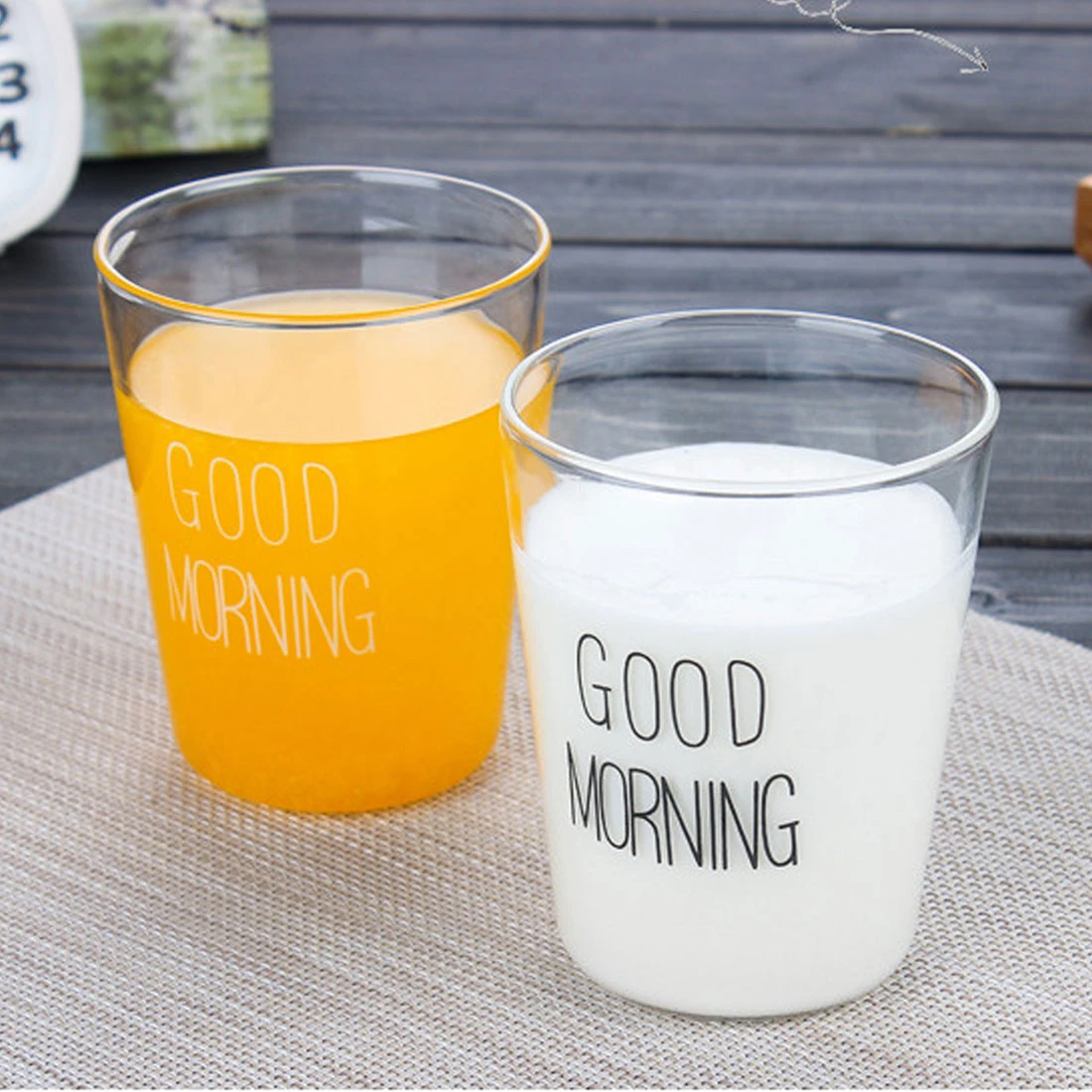 Glass Breakfast Cup Coffee Tea Milk Yogurt Mug Transparent Handle Drinkware