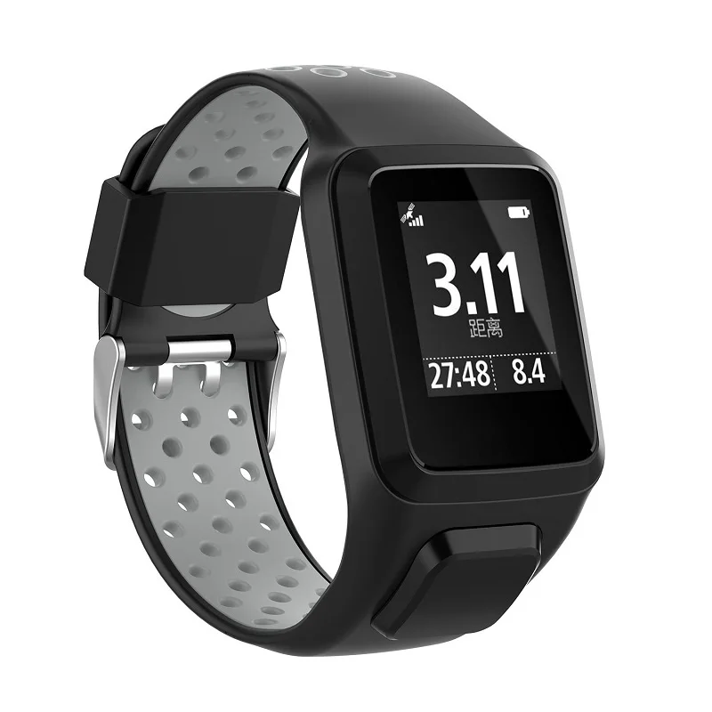 Silicone Watch Band Bracelet Strap for TomTom Runner 2/3 Smartwatch Accessories Watch Strap Wristband