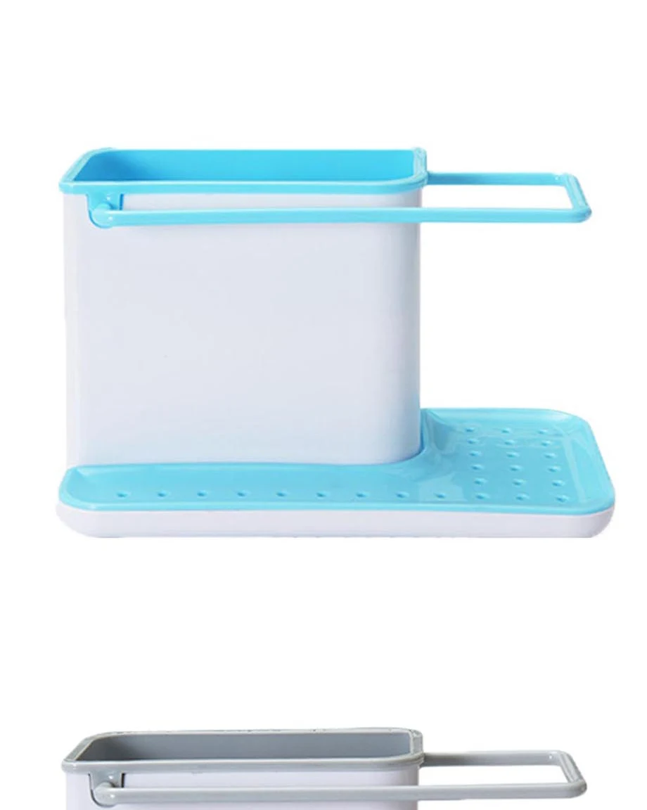 Многофункциональные пластиковые полки для хранения и кухонный Органайзер Отделка Полка для ванной креативная губка чистые кухонные аксессуары
