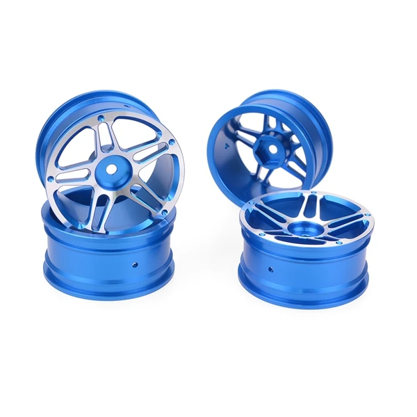 

4 Pcs Aluminum Alloy Upgrade Parts Wheel Hub On-Road Accessories Model RC Drift Rims for 1:10 Racing Car