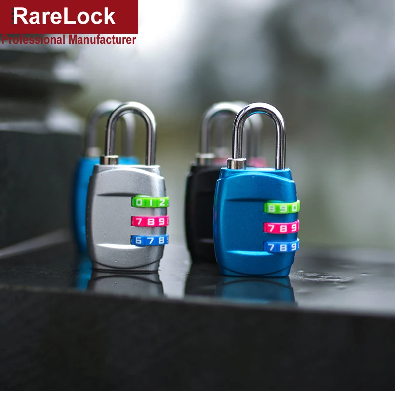 Rarelock 61*30 мм комбинированный безопасный кодовый замок висячий замок для багажа сумка на молнии рюкзак сумка чемодан ящик шкаф замки