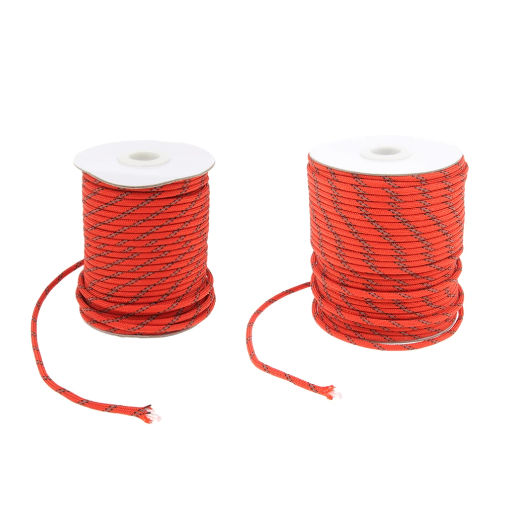 Sun Shelter Reflective Camping Tent Rope Guy Line Cord, Hiking Backpacking Travel Canopy Awning Tarp Sun Shelter Rope Guyline