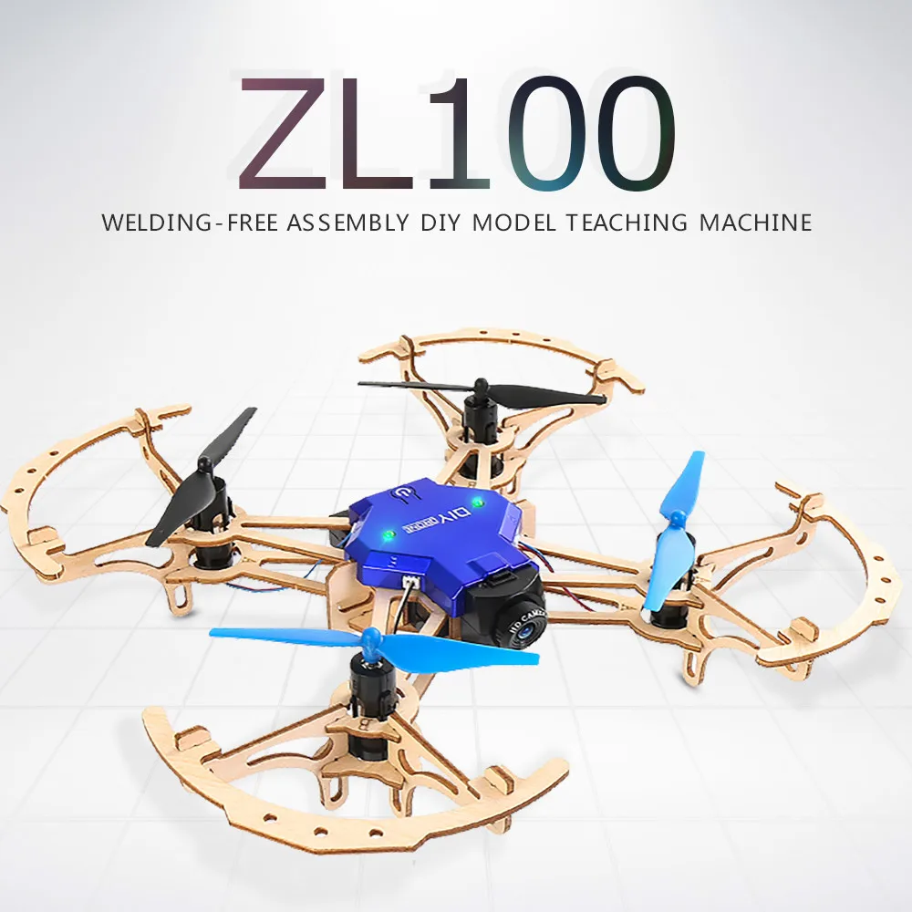 Zl100 обучающий конкурс машина Diy БПЛА Аэро модуль сборка наука и образование в сборе Квадрокоптер дерево Радиоуправляемый Дрон