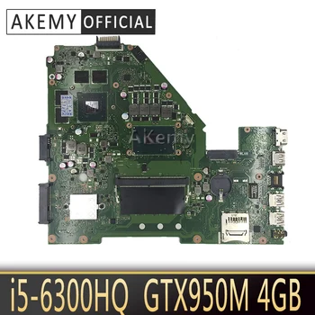 شراءAkemy X550VX محمول اللوحة الأم ل ASUS K550VX X550VX X550VQ FH5900V اللوحة REV 2.0 I5-6300HQ 4GB RAM GTX950M تبادل!