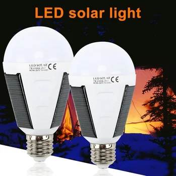 

Waterproof Solar Bulb 7W 12W 85-265V Rechargeable Solar Lamp Portable E27 Led Bulb Light Energy Camping Hiking Outdoor Light
