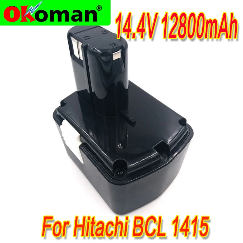 

Rechargeable Power Tool Battery for Hitachi 14.4V 12800mAh NI-MH for DS14DVF3 EB1414S EB1412S EB1414 EB1414L CJ14DL DH14DL