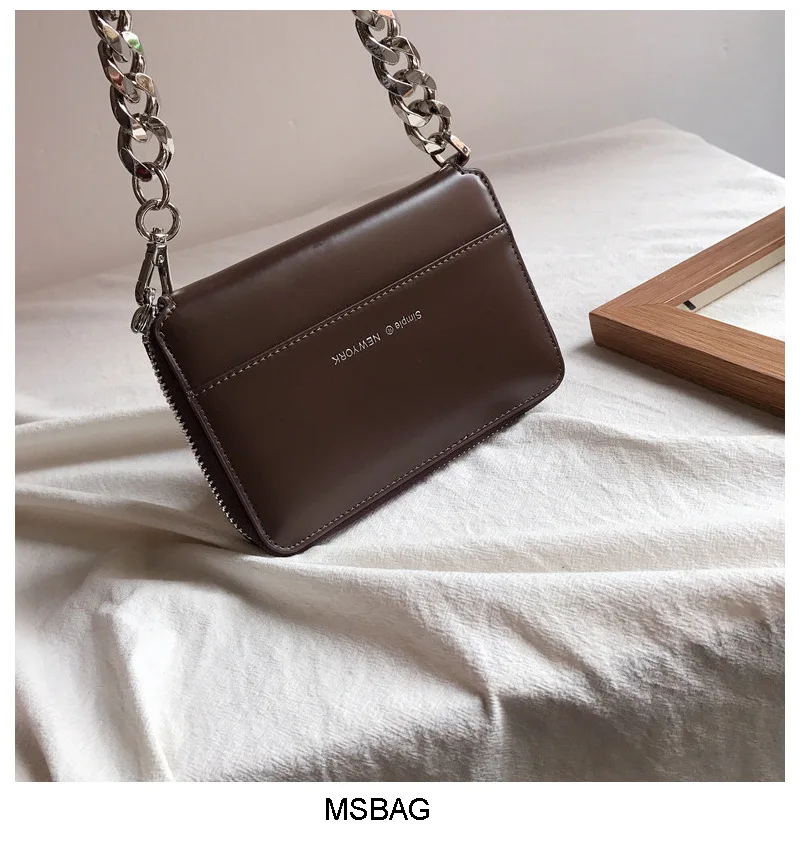 Fashion Mini Small Square Shoulder Bag Genuine Leather Crossbody Package Women Chain straps Phone Bag Famous brand bag - Цвет: COFFEE