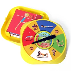54 pièces de jeu de cartes de Pose de Yoga, jouets de fête de Yoga en famille amusants pour enfants adultes flexibilité et équilibre jeux de sport physique 